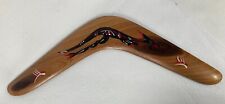 Authentic Australian Aboriginal Hand Painted 17 inch Boomerang picture