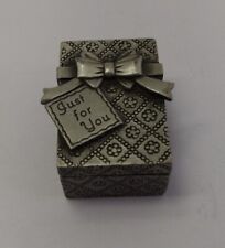 Ms Dee Pewter Mini Gift Box No 45 Just For You Trinket Because You're Special picture