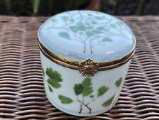 Verdures Christian Tortu Raynaud Limoges Trinket Box Candle Holder with Candle picture