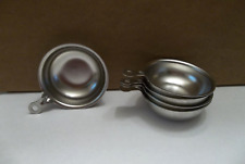 5 Vintage Stainless Steel Egg Poaching Cups picture