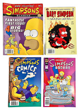 Simpsons Comics 2004 Summer 2004 Classics Qty 4 #1 #19 #97 #98 Poster Collector picture