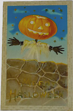 Halloween Ghost JOL Halloween Postcard - German, Barton-Spooner 34A - . picture