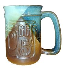 Vintage Robert Maxwell  Pottery Craft  U.S.A. Stoneware Beer Mug Amazing Glazes  picture