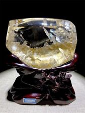 Exquisite 1.97kg Natural gold healer quartz Crystal Specimen Mineral Reiki Decor picture