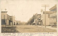 c1907 RPPC Belleville WI Main Street Scene, DPO 4 Dayton WI Green County picture