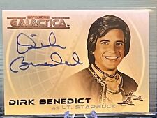 Battlestar Galactica Dirk Benedict as Lt Starbuck Autograph Card picture