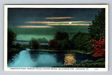 Lancaster PA-Pennsylvania, Conestoga River, Antique, Vintage Postcard picture