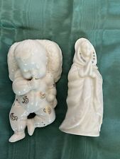 LENOX PORCELAIN FIGURNES  HUSH LITTLE BOY AND BLESED MARY PRAYING picture