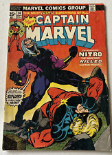 Captain Marvel #34 1974 Jim Starlin Marvel 1st Nitro picture