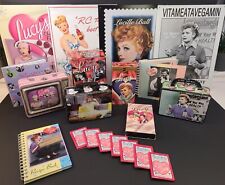 Lot of I Love Lucy Lucille Ball Collectibles Metal Signs VHS Lunch Boxes Cards picture