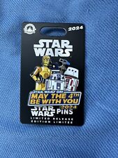 Disney Parks Star Wars R2-D2 C-3PO & Droids May the 4th Be With You 2024 Pin LR picture