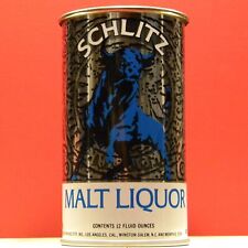 Schlitz 1973Malt Liquor Beer 12 oz Drinking Cup Can Milwaukee Wisconsin J2 Mint picture