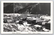 Basin Montana RPPC Town View Photo by Jean C Fisher c1940s Postcard F24 picture