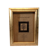 Vintage Jennifer Moore Gold Picture Frame Wood 6.5 x 8.5 Holds 5 x 7 picture