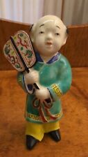 Vintage AISIAN CHINESE PORCELAIN FIGURINE of a MAN   Higher Quality 5 Inches picture