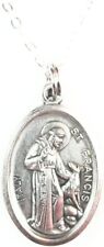St Francis Medal Pendant Italian Saint made in Italy picture