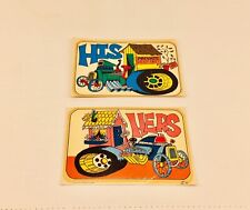 Original 1960s Rat Rod Hot Rod Ed Roth Australia Made Water Decals X 2 His Hers picture