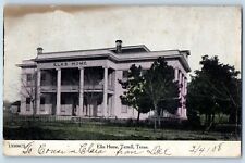 Terrell Texas TX Postcard Elks Home Building Exterior Trees 1908 Antique Vintage picture