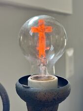 Vintage Aerolux Cross Crucifix Religious Catholic Figural Filament Light Bulb picture