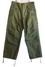 VTG Trousers Shell Field M-1951 Cargo Pants Army Military Regular Medium Green picture