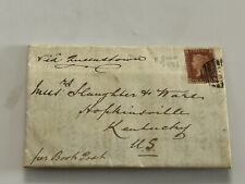 1873 England Folded Letter To Kentucky Penny Red Tobacco Invoice? Le picture