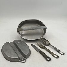 Original WW2 US Military Mess Kit 1944 Complete Utensils-Fork knife spoon WWII picture