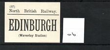 North British Railway NBR - Luggage Label (06) Edinburgh Waverley picture
