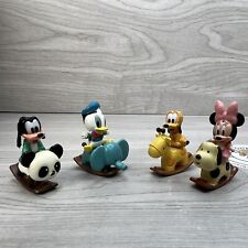 Disney Yujin Mini Figures Baby Characters On Rocking Animals 1”-1.5” Kawaii Toys picture