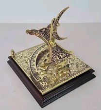 French Crescent Sundial Vintage Brass 1987 FranklinMint Instruments of Discovery picture