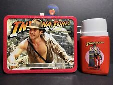 Indiana Jones And The Temple Of Doom 1984 Vintage Metal Lunch Box & Thermos 🤩 picture