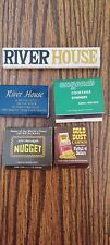 Vintage Lot 5 Matchbook Reno Gold Dust Casino, Eugene's, River House, Nugget picture