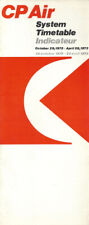 CP Air system timetable 10/29/72 [1062] Buy 4+ save 25% picture