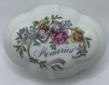Avon 1983 Memories Porcelain Music Box (Plays Try to Remember when Lid is Open) picture