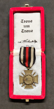 WW1 WWI Imperial German Military Medal Hindenburg Honor cross swords + box case picture