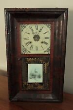 ANTIQUE WEIGHT DRIVEN 30 HOUR WATERBURY & CO. OGEE CLOCK picture