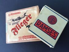 1930’s-1940’s German WW2 cigarette packet 2 empty * Flieger + Jasmatzi Ramses picture