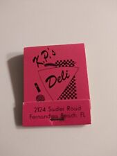 Vintage Matches From K.P. Deli Fernandina Beach Florida picture