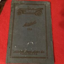 Rare   1914 MITCHELL LEWIS MOTOR Co Owner’s Manual.  Excellent Find picture