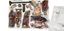 Kirkland Signature Nativity Set Fabric Mache Hand Painted #404603 picture