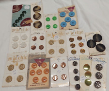 LOT OF 15 VINTAGE LeChic & Glamour BUTTON Cards/Carded FOR SEWING & CRAFTS picture