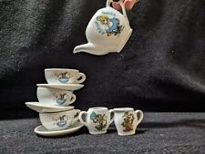 Disney Alice In Wonderland, White Rabbit, Mad Hat Vintage  Tea Set made in Japan picture