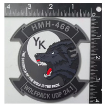 MARINE CORPS HMH-466 WOLFPACK UDP PVC HOOK & LOOP PATCH picture