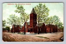 Portland ME-Maine, Williston Church, Religion, Antique, Vintage Postcard picture