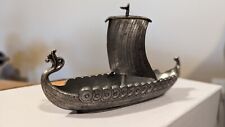 Norwegian Viking Long Ship Handstopt Tinn & Pewter picture