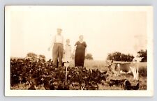 c1940s Family Farm~Homestead~Chicken Farm~Dwarf Cow~Vintage Group Photo picture