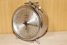 Rare Vintage Wehrle Mechanical Alarm Clock Three In One Made In Germany 1960. picture
