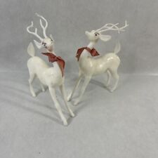 (LOT OF 2) Vintage MCM Plastic Christmas Deer picture