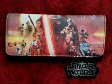 Disney Loungefly Star Wars Trifold Wallet The Force Awakens - New - Lucasfilm picture