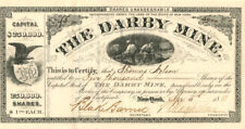 Darby Mine - Stock Certificate - Mining Stocks picture