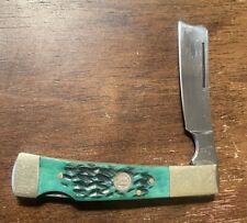 Frost Cutlery Straight Razor Knife Green picture